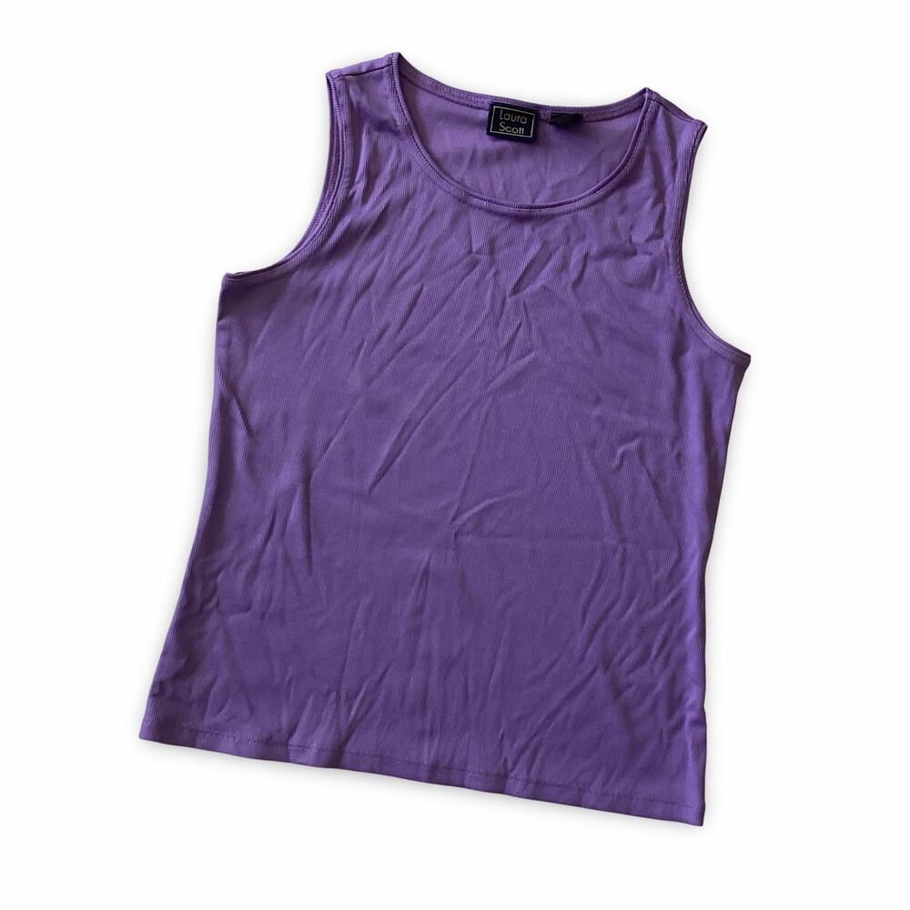 Laura Scott Ribbed Tank Top - Picture 3 of 5